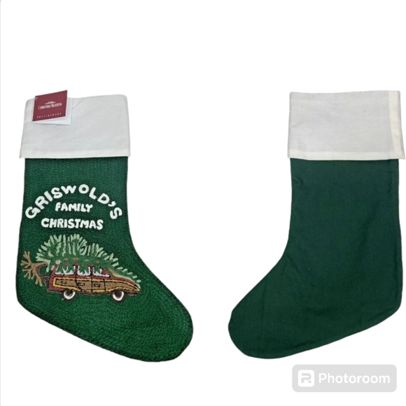 NEW Pottery Barn CHRISTMAS VACATION Griswold Family Christmas Stocking Green - Picture 10 of 10